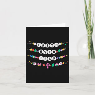 Faith Over Fear Bracelets Christian Faith Jesus Re Card