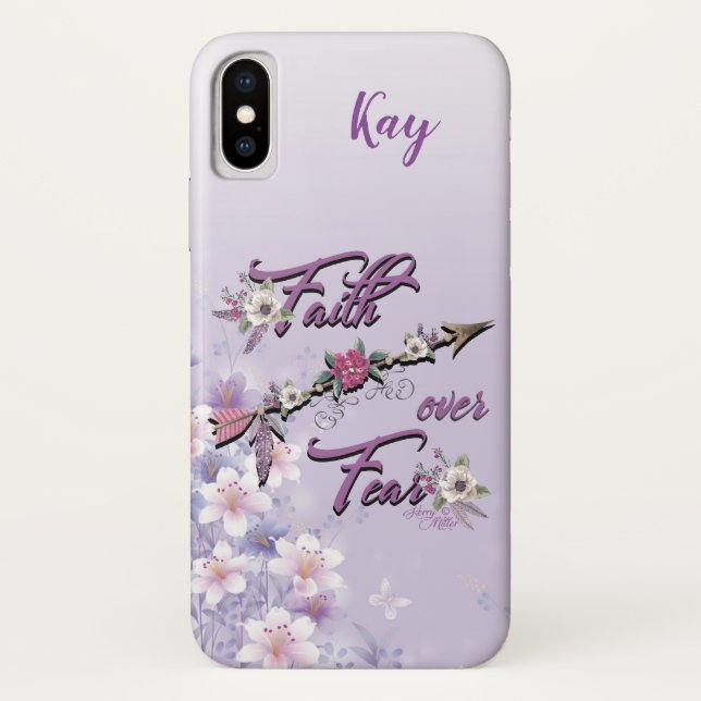 Faith Over Fear Case-Mate iPhone Case (Back)
