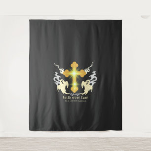 Faith Over Fear Christian Halloween T-Shirt – Spoo Tapestry