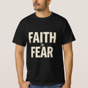 Faith Over Fear Christian Motivation Minimalist T-Shirt