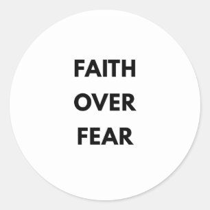 Faith Over Fear Christian Sticker