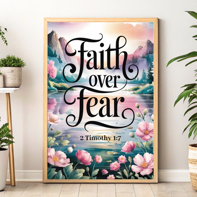 Faith Over Fear – Christian Wall Art for Women (Creator Uploaded)