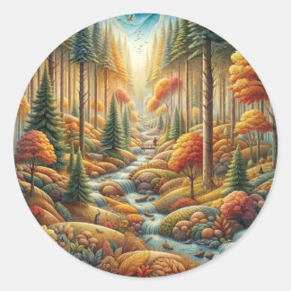 faith over fear classic round sticker