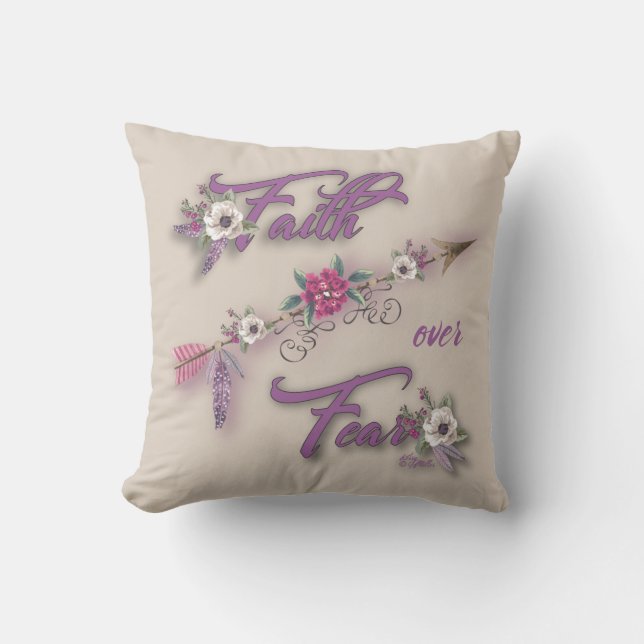 Faith Over Fear Cushion (Front)
