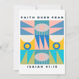 Faith Over Fear Encouragement Card