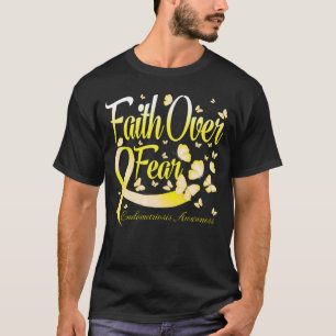 Faith Over Fear Endometriosis Awareness Butterfly T-Shirt