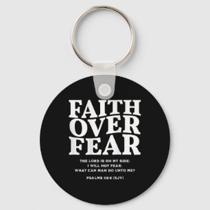 Faith Over Fear For Mens,womens,teens,kids(on Back Key Ring