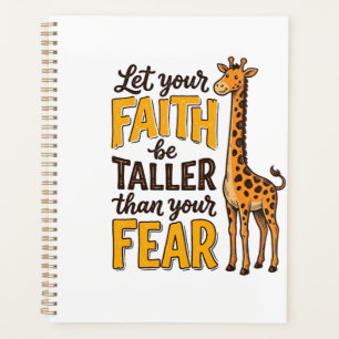 Faith Over Fear Giraffe Vintage Christian Shirt De Planner