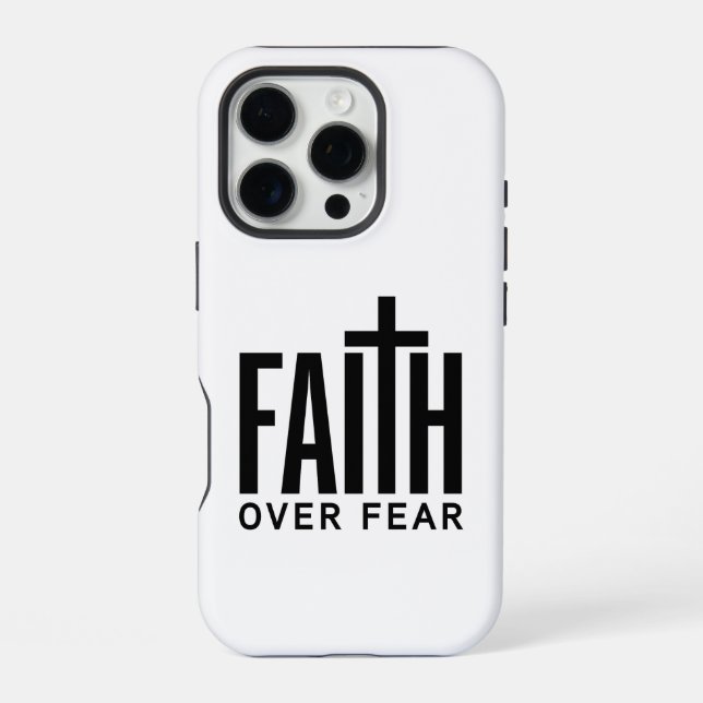 Faith Over Fear iPhone Case (Back)