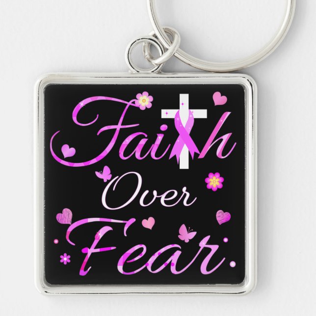 Faith Over Fear Key Ring (Front)