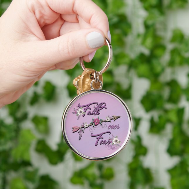 Faith Over Fear Keychain (Hand)