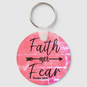 Faith over Fear keychain