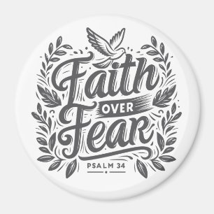 Faith over fear magnet