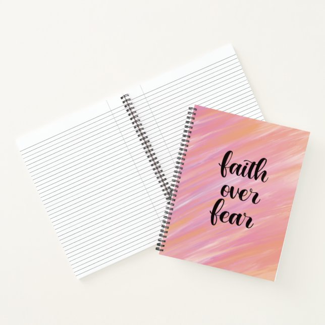 Faith over fear  notebook (Inside)