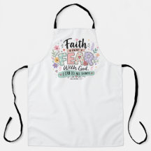 Faith over Fear Philippians 4:13 Apron