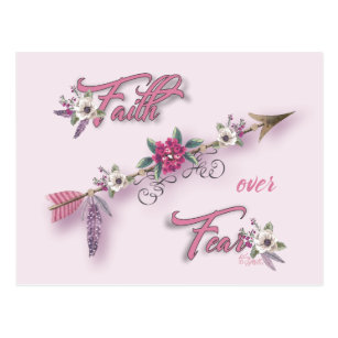 Faith Over Fear Postcard