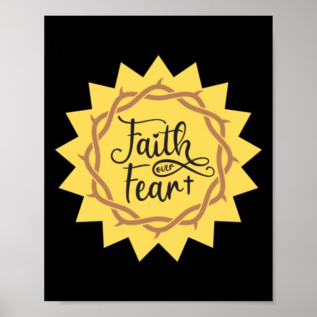 faith over fear poster (Front)