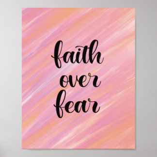 Faith over fear poster