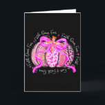 Faith Over Fear Preppy Pumpkin Christian Breast Ca Card<br><div class="desc">Faith Over Fear Preppy Pumpkin Christian Breast Cancer Fall</div>
