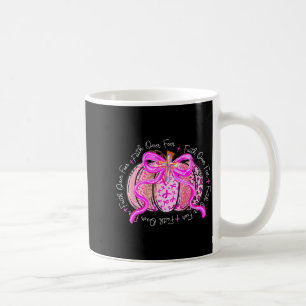 Faith Over Fear Preppy Pumpkin Christian Breast Ca Coffee Mug