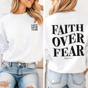 Faith Over Fear Psalm 27:1 Christian Aesthetic T-Shirt
