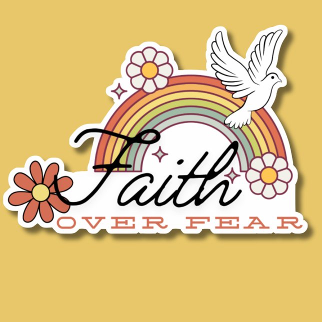 Faith Over Fear Retro Style Waterproof  (Creator Uploaded)