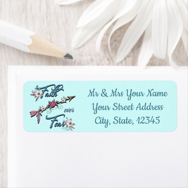 Faith Over Fear Return Address Label (Insitu)