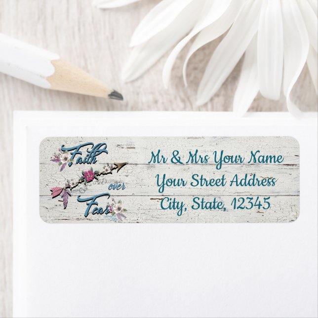 Faith Over Fear Return Address Label (Insitu)