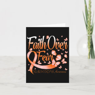 Faith Over Fear Rsd Crps Awareness Butterfly  Card