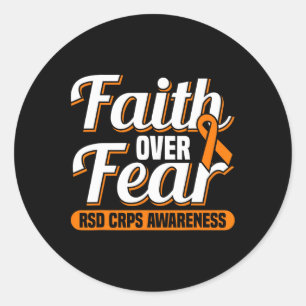 Faith Over Fear Rsd Crps Awareness Classic Round Sticker