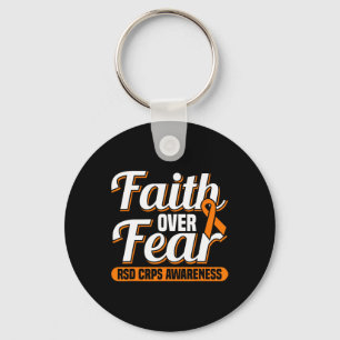 Faith Over Fear Rsd Crps Awareness Key Ring