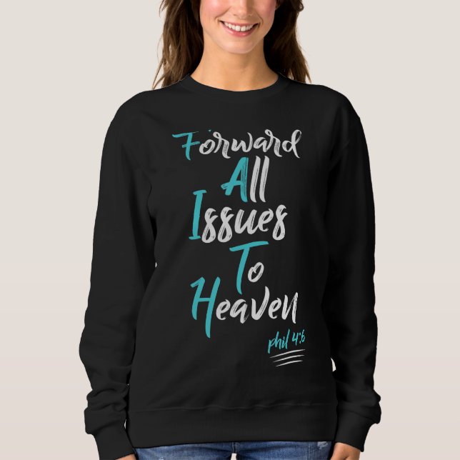 Faith Over Fear Spiritual Uplifting Christian Plus Sweatshirt (Front)