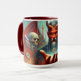 Faith Over Fear - Surreal Spiritual Journey Mug