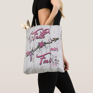 Faith Over Fear Tote Bag