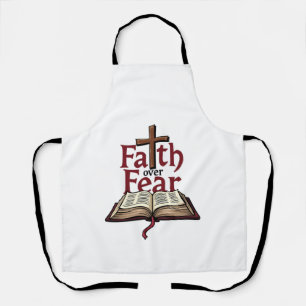 Faith Over Fear Vintage Jesus Faith Tee (1) Apron