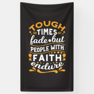 Faith Over Struggles – Motivational Religious Art Banner