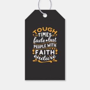 Faith Over Struggles – Motivational Religious Art Gift Tags
