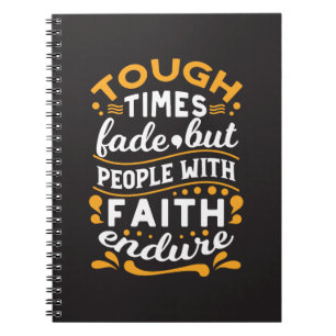 Faith Over Struggles – Motivational Religious Art Notebook