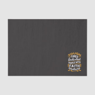 Faith Over Struggles – Motivational Religious Art Tissue Paper