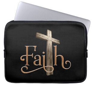 Faith Patterns God Jesus Religious Christian Laptop Sleeve