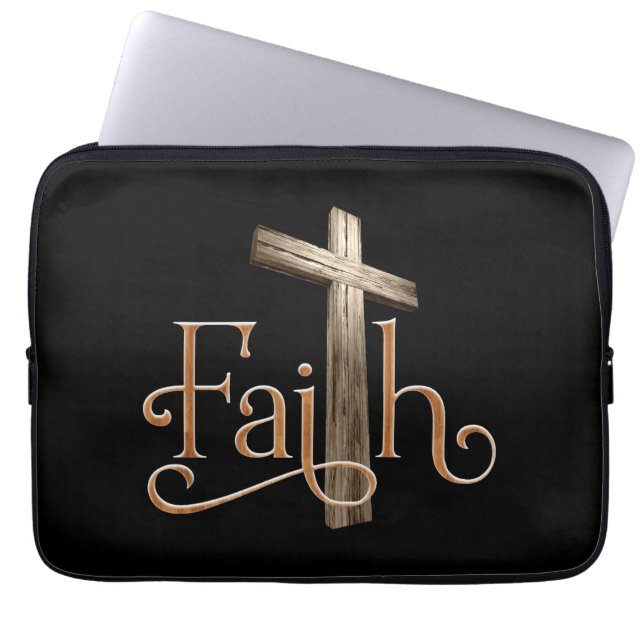 Faith Patterns God Jesus Religious Christian Laptop Sleeve (Front)