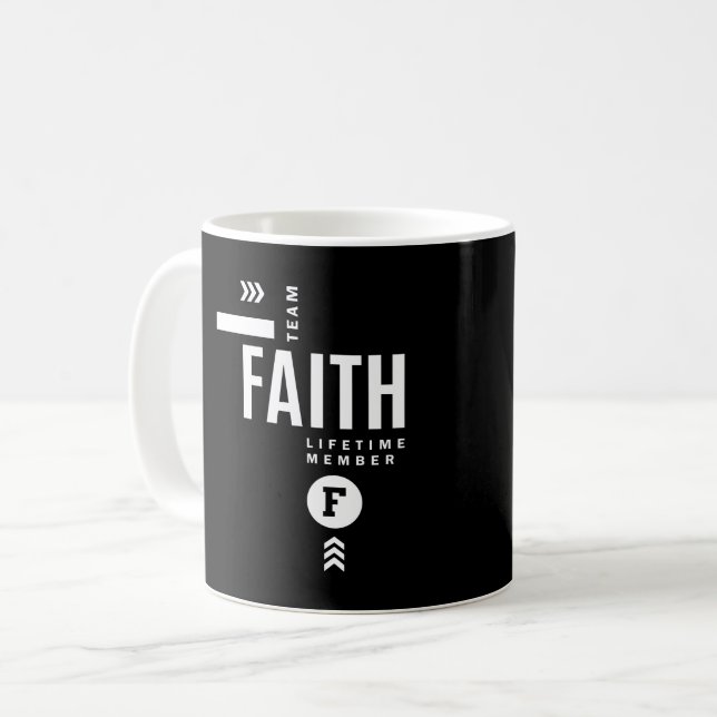 Faith Personalised Name Birthday Gift Coffee Mug (Front Left)