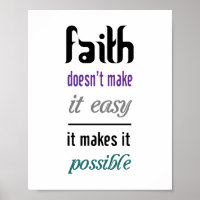 Faith Poster (standard picture frame size)