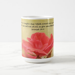 Faith Pretty Rose and Scripture Mug