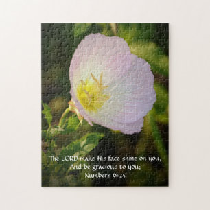 Faith Primrose Flower Bible Verse Puzzle