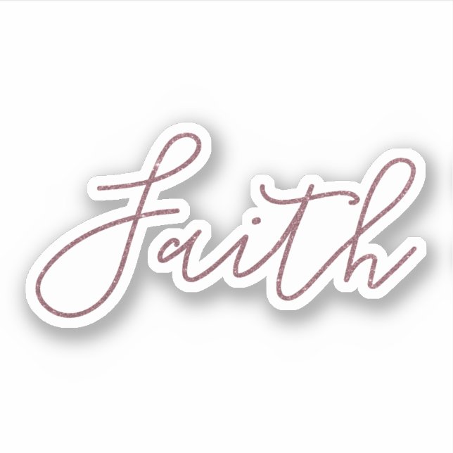 Faith purple glitter (Front)