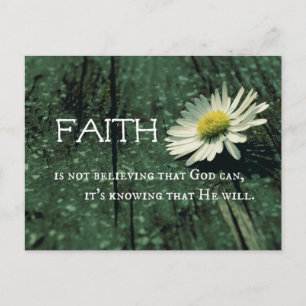 Faith Quote Postcard