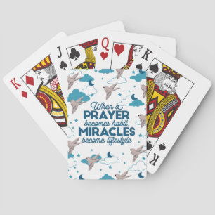 Faith quotes and Bird Pattern Playing Cards