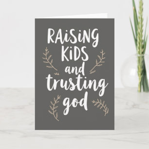 Faith Raising Kids Art Card