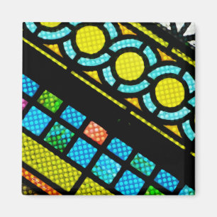 Faith Recovery Hope Stained Glass Window Colourful Magnet